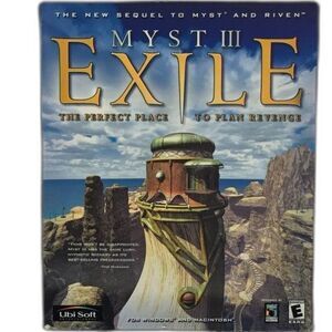 Myst III Exile PC Mac Game Vintage 2001 Ubisoft 4 Disc Box Set